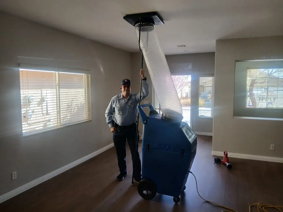 Professional Dryer Vent Cleaning work inside a Avenal home